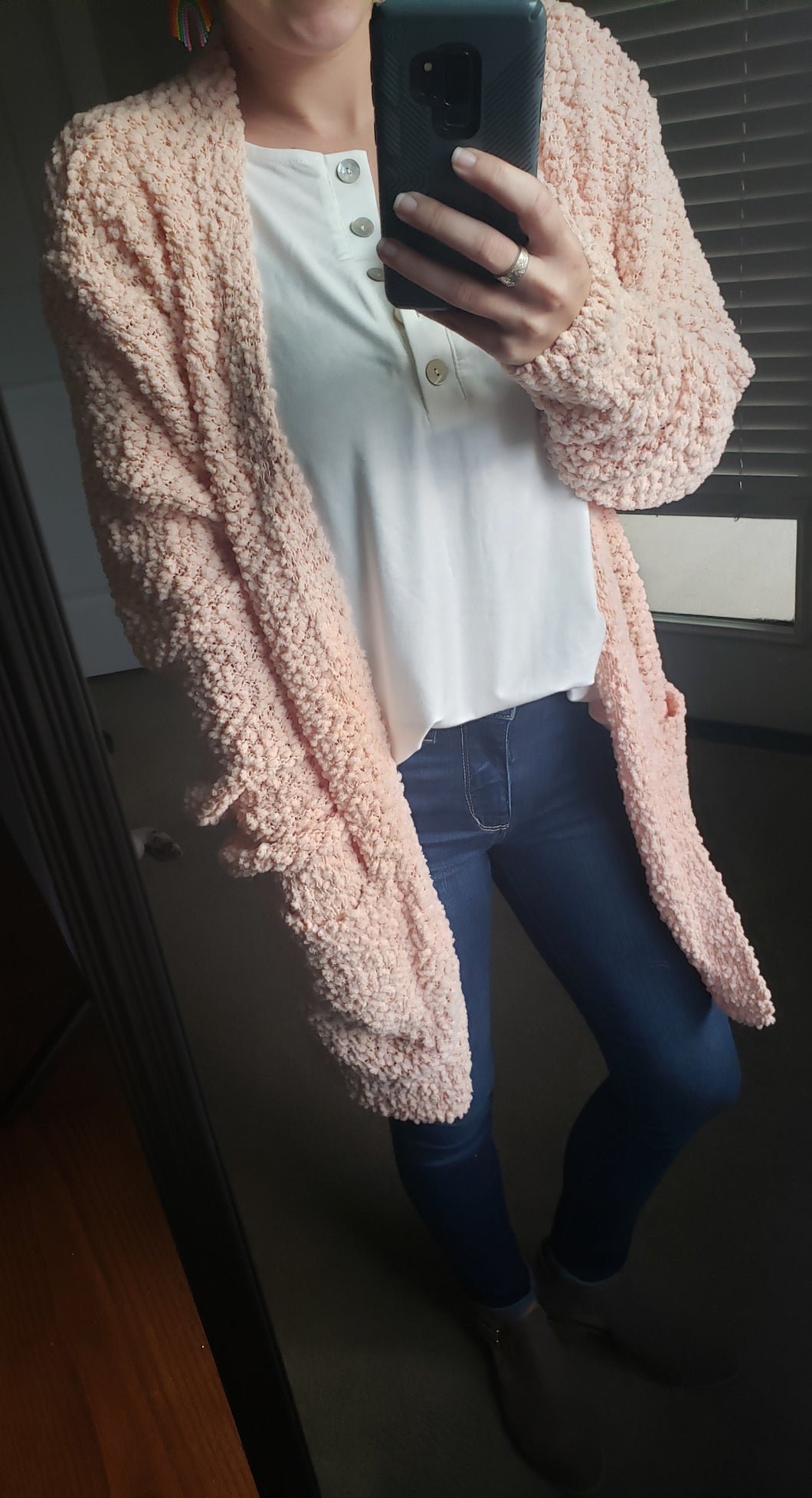 Lt. Peach Popcorn Sweater